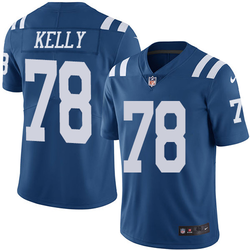 Men's Elite Ryan Kelly Nike Jersey Royal Blue - #78 Rush NFL Indianapolis Colts